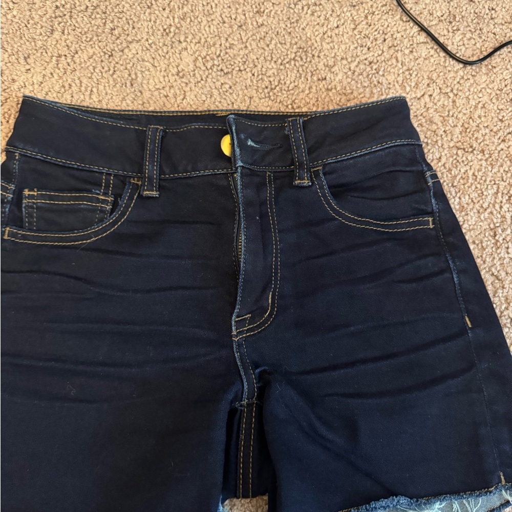 American Eagle Outfitters Dark Blue Jean Shorts